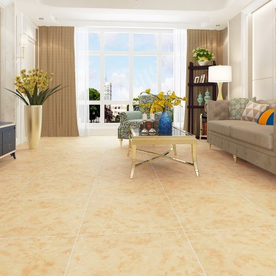 简约素色哑光瓷砖600X600仿古砖卧室花园阳台防滑耐磨地板砖米黄图2