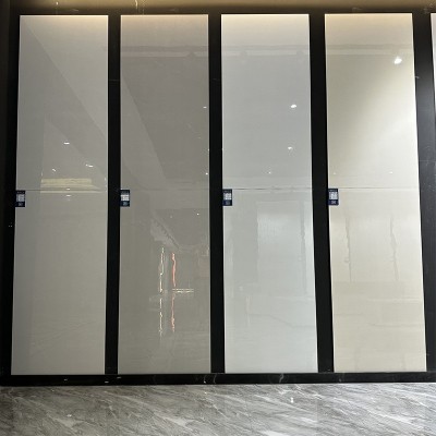 广东瓷砖柔光素色瓷砖600x1200客厅卧室地砖奶黄色肌肤釉地板砖图2