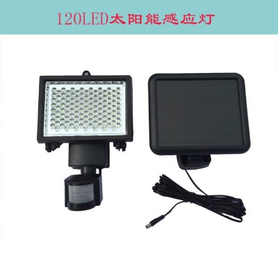 跨境铝壳12０led人体太阳能感应灯楼梯灯过道灯车库灯3.7V 7.4V   1只图2