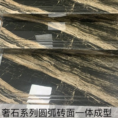 新品佛山奢石楼梯台阶瓷砖圆弧淋釉白胚1200x470梯级砖釉面亮光图5