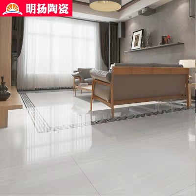 厂家定制聚晶抛光砖白黄出租房地砖玻化工程砖学校工程抛光地砖图2