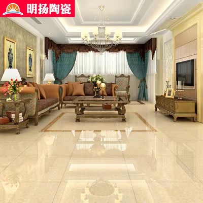 厂家定制聚晶抛光砖白黄出租房地砖玻化工程砖学校工程抛光地砖图4