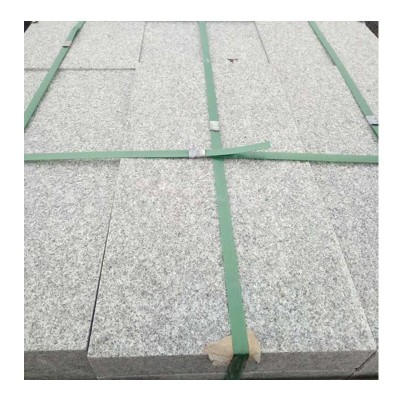 芝麻灰地铺石 荔枝面火烧板花岗岩石材 道路建筑铺路石灰麻石板材图4