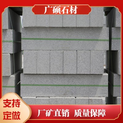 芝麻灰路沿石花岗岩五莲灰路牙石工程道路安装直角路侧石路牙石图3
