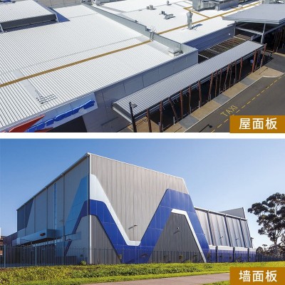 钢结构屋面墙面用彩钢瓦 750mm宽彩钢压型板 长度按需生产 750彩   100米图4