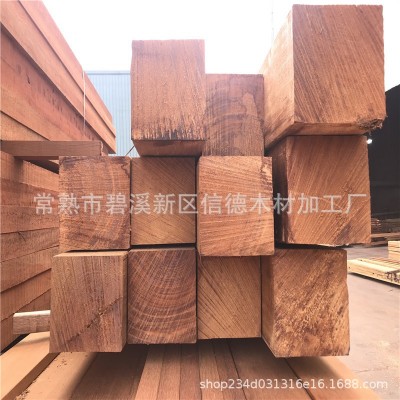 厂家供应正宗印尼菠萝格 菠萝格圆柱 菠萝格木方 户外防腐木图4