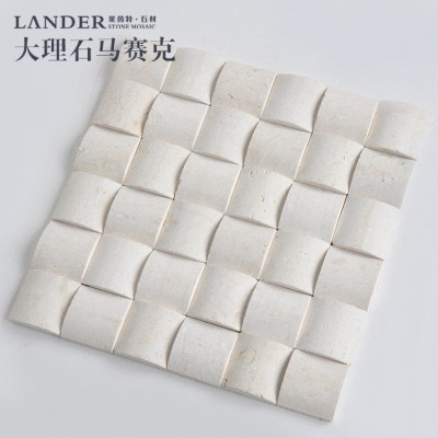 厂家供应 大理石马赛克 天然石材金碧锣面 电视背景墙 墙面装饰图2