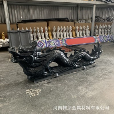 古建筑金属仿古瓦 828型765型740型铝镁锰屋面瓦 彩涂仿古铝瓦图5