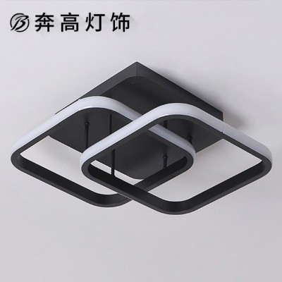 现代简约客厅主灯卧室书房走廊方形吸顶灯跨境供应无极调光吸顶灯