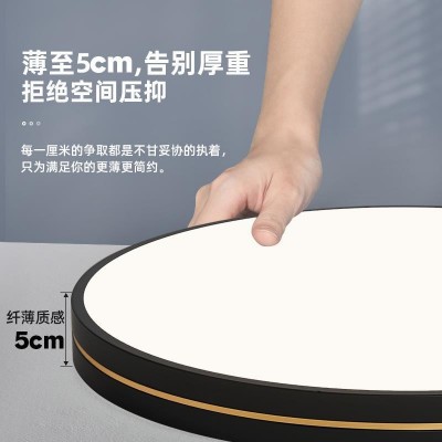 卧室灯新款主卧现代简约超薄圆形房间灯北欧风格led吸顶灯图4