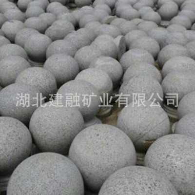 花岗岩挡车球圆形石墩路障挡车石阻车石球适用于人行道广场停车场图5