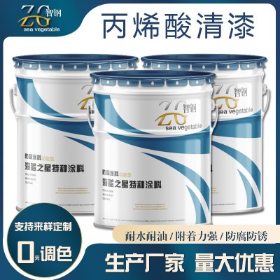 丙烯酸清漆厂家 金属钢结构机床防锈面漆 工程防锈漆      20千克图3