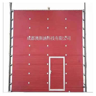 消防站彩钢板工业电动提升门钢制垂直滑升门仓库发泡夹芯板车库门图3