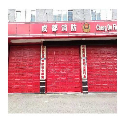 消防站彩钢板工业电动提升门钢制垂直滑升门仓库发泡夹芯板车库门图5