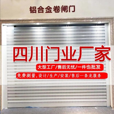 厂家批发电动铝合金欧式卷帘门防盗高端别墅车库门四川包测量安装图3