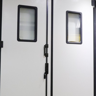 奥文工业门窗车间厂房仓库折叠门快速门保温密封平开电动推拉门    10平方米图2