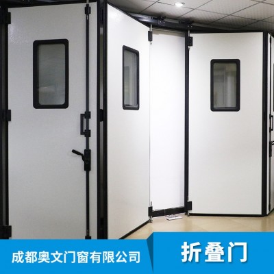 奥文工业门窗车间厂房仓库折叠门快速门保温密封平开电动推拉门    10平方米