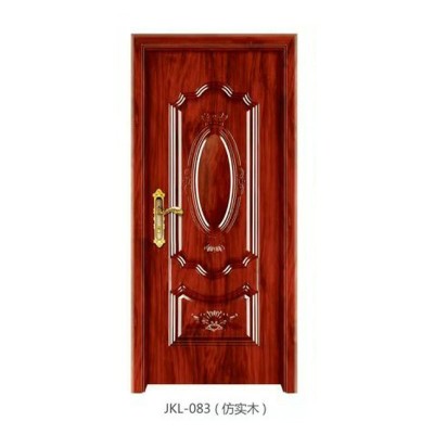JKL-089厂家专业承接 武汉工程室内钢木门 韩式子母红柳钢木门     20套图5