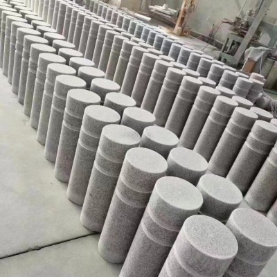 花岗岩芝麻灰挡车柱止车石石柱子拦路石墩广场停车柱人行道拦路障图3
