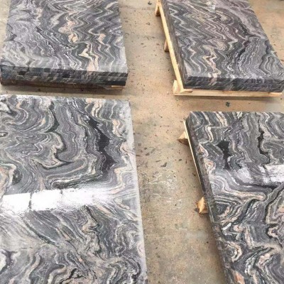 供应湖北新品种花岗岩 浪涛沙 ( 幻彩麻 )矿山厂家直供图4