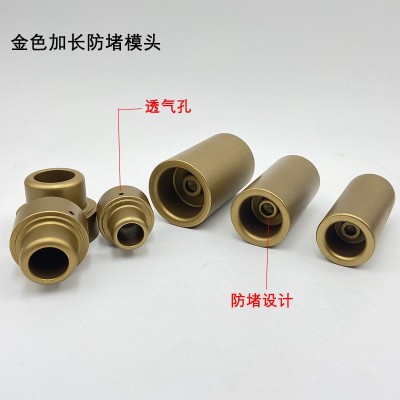 杜邦防堵模头双透气孔不沾烫头PPR热熔工具加长防堵模头熔接模头图2