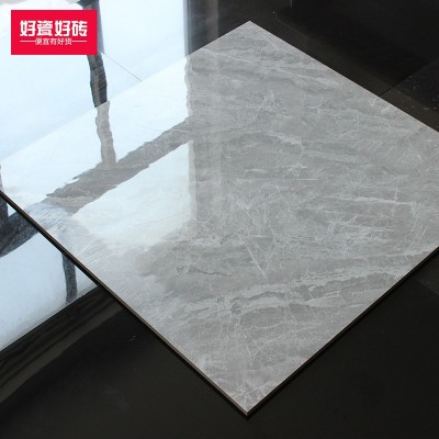 北欧灰色通体大理石瓷砖 厂家生产广东地砖 卧室负离子家装地板砖图2