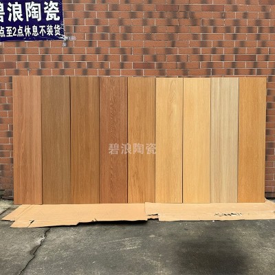 圆弧一体烧成厚15mm木纹楼梯踏步瓷砖公寓台阶防滑哑光梯级地板砖图2