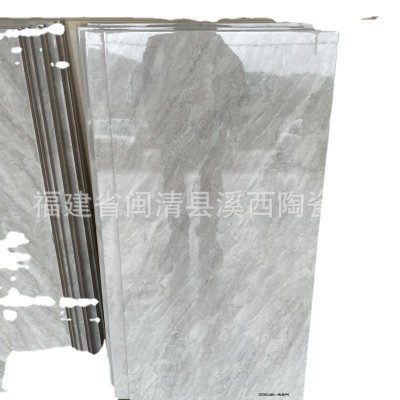 卫生间地砖客厅灰色瓷砖400X800泡水墙砖洗手间通体大理石内墙砖图5
