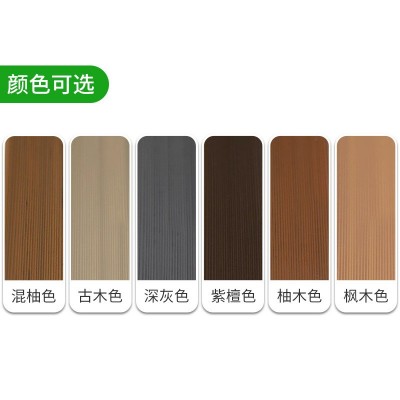 成都二代塑木地板收边条公园庭院木塑板封边条木塑地板收口条批发图3