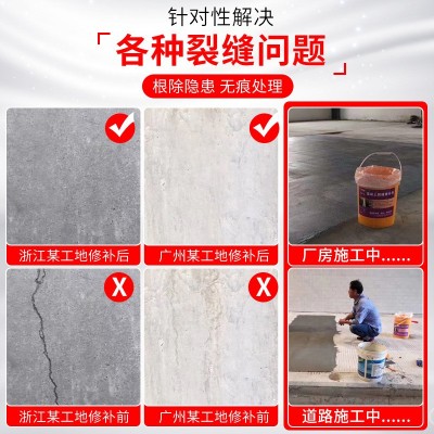 金砼宝混凝土裂缝修补剂砼墙面楼板屋顶道路水泥地面龟裂纹处理剂图2