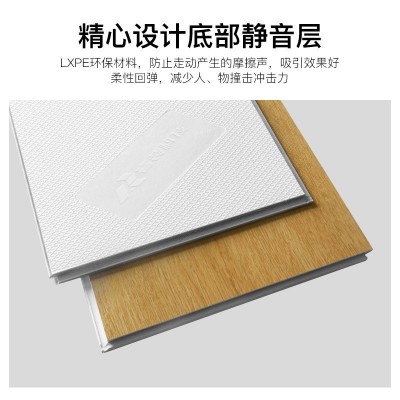 源头厂家pvc石塑简易拼接防水防火地胶4mm厚spc石晶锁扣塑胶地板图2