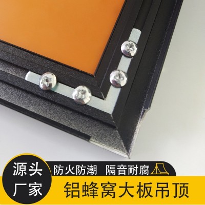 蜂窝大板厨房卫生间客厅包设计大尺寸铝合金天花板轻奢简约奶油风图2