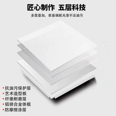 集成吊顶铝扣板600x600商场办公室厂房工程学校天花大板批发图4