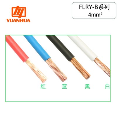 德标汽车线FLRY-B4平方铜芯低压阻燃耐油耐候耐温105℃薄壁电源线图2