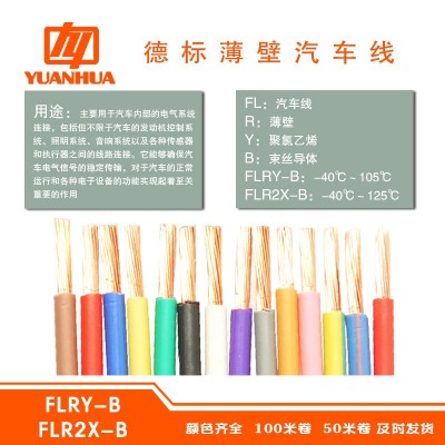 德标FLRY-B6平方阻燃耐油耐候-40到105℃薄壁汽车改装线束端子线图4