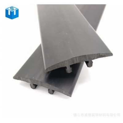 静电台用T型T50双脚黑色软质PVC桌面封边条50宽台面用PVC塑胶条图4