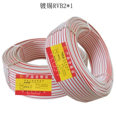 供应美标2468红白双并线 AWG20 21 22镀锡平行线RVB 2X1 1.5电源线图4