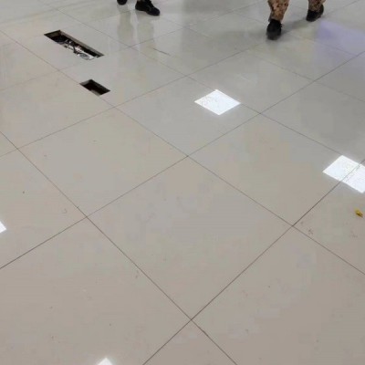 厂家直供架空地板机房监控室象牙白钢地板陶瓷全钢地板防静电地板图2