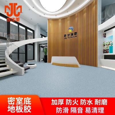 施工PVC实心塑胶地板地板胶地板革密室底地胶商用地胶幼儿园地胶图3
