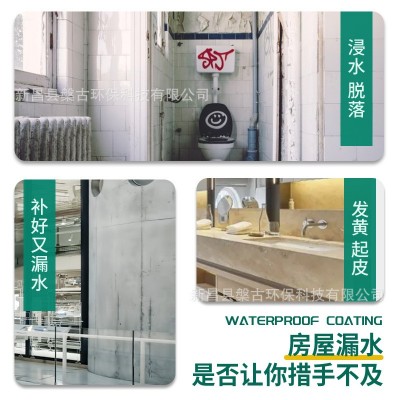 水性聚氨酯改性防水涂料卷材楼房屋顶裂缝堵漏王补漏液体材料30型图3