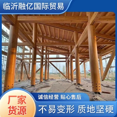 临沂防腐木条厂家樟子松圆木芬兰木花旗松材质圆柱木房梁原木立柱图2