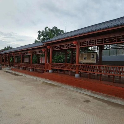 厂家批发户外樟子松防腐木板圆柱花架园林凉亭护栏户外防腐木条图4