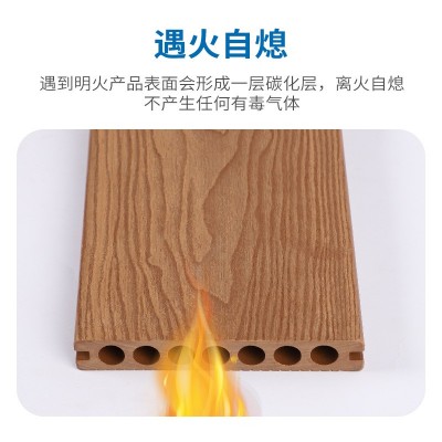 塑木地板围栏实心条木塑格栅护栏栅栏户外防腐桌椅凳条护栏花箱板图3