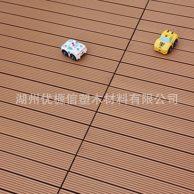 塑木户外地板花园露台庭院阳台地面铺设室外防腐木塑自铺生态木图4