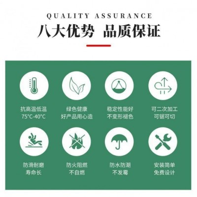 生态塑木地板户外花园庭院防腐木塑板室外阳台露台长条板防水防滑图4