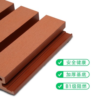 厂家批发户外塑木一代长城墙板别墅庭院公园墙板围栏板防腐防晒图5