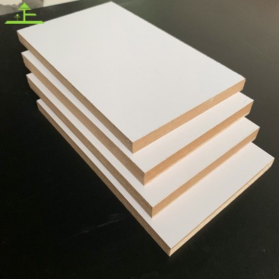 三聚氰胺板中密度纤维板贴面MDF免漆板密度板白色家具相框背板图3