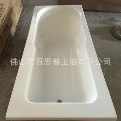 佛山工厂亚克力浴缸成人家用嵌入式浴缸酒店专用浴缸图3