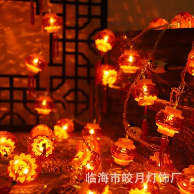 春节红灯笼节日灯led灯串 新年流苏装饰灯元宵布置喜庆彩灯批发图3
