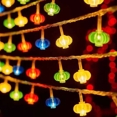 LED装饰红灯笼 新年春节装饰彩灯元宵节布置中国结灯串插电小灯笼图3